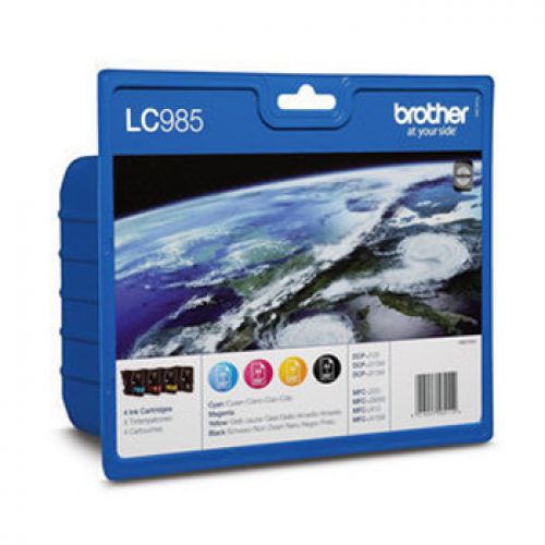 BROTHER Pack cartuchos Preto, Cian, Magenta e Amarelo  DCP-J315W , Brother , BROLC985VALBP , 5014047562112